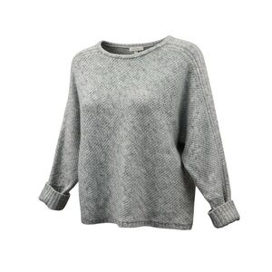 Max Studio Heather Gray Women's Crew Neck Sweater